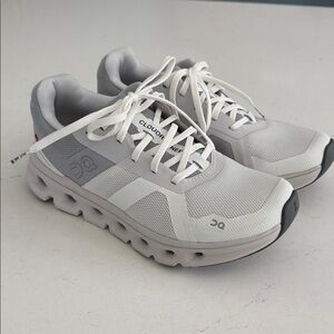 On Running Women’s Cloudrunner 2 Sneakers - White and Gray